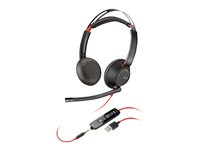 HP Poly Blackwire C3225 - Blackwire 3200 Series - headset - på örat - kabelansluten - 3,5 mm kontakt - svart - Skype-certifierat, Cisco Jabber-certifierad, Avaya-certifierad 7S4M7AA