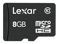 Lexar - Flash-minneskort - 8 GB - Class 10 - microSDHC LSDMI8GBABEUC10