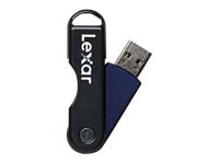 Lexar JumpDrive TwistTurn - USB flash-enhet - 64 GB - USB 2.0 - svart LJDTT64GABEU