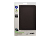 Belkin Cinema Leather Folio with Stand - Fodral för surfplatta - genuint läder - för Samsung Galaxy Note 10.1, Note 10.1 LTE, Note 10.1 WiFi F8M456VFC02