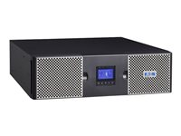 Eaton 9PX 3000i RT3U - UPS (rackmonterbar/extern) - AC 200/208/220/230/240 V - 3000 Watt - 3000 VA - 1-fas - RS-232, USB - utgångskontakter: 10 - PFC - 3U 9PX3000IRT3U