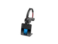 HP Poly Savi 8410 Office - Savi 8400 series - headset - på örat - DECT / Bluetooth - trådlös - svart - Certifierad för Microsoft-teams 8L5A7AA