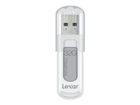 Lexar JumpDrive V10 - USB flash-enhet - 32 GB - USB 2.0 - vit LJDV10-32GABEU