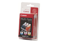 Canon BCI-6 Multipack - 3-pack - gul, cyan, magenta - original - blister - bläcktank - för i96X, 990, 99XX; PIXMA IP3000, IP4000, iP5000, iP6000, iP8500, MP750, MP760, MP780; S830 4706A029