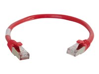 C2G Cat5e Booted Shielded (STP) Network Patch Cable - Patch-kabel - RJ-45 (hane) till RJ-45 (hane) - 5 m - STP - CAT 5e - formpressad - röd 83794