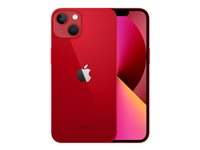 Apple iPhone 13 - (PRODUCT) RED - 5G smartphone - dual-SIM / Internminne 256 GB - OLED-skärm - 6.1" - 2532 x 1170 pixlar - 2 bakre kameror 12 MP, 12 MP - front camera 12 MP - röd MLQ93QN/A
