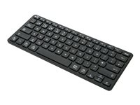 Targus - Tangentbord - kompakt, flera enheter, antimikrobiellt - trådlös - Bluetooth 5.1 - QWERTY - brittisk - svart - B2B AKB862UK