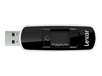 Lexar JumpDrive S70 - USB flash-enhet - 64 GB - USB 2.0 - svart LJDS70-64GABEU