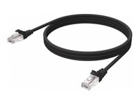 Vision - Nätverkskabel - RJ-45 (hane) till RJ-45 (hane) - 2 m - UTP - CAT 6 - startad, tvinnad - svart TC 2MCAT6/BL