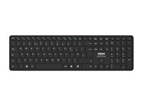 PORT Connect OFFICE PRO - Tangentbord - uppladdningsbar - trådlös - Bluetooth - QWERTY - internationell engelska 900903RQWI