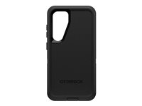 OtterBox Defender Series - Baksidesskydd för mobiltelefon - robust - polykarbonatskal, överdrag av syntetgummi, polykarbonathölster - svart - för Samsung Galaxy S24 77-94480