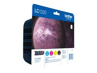 Brother LC1220VALBPDR - Svart, gul, cyan, magenta - original - blister - bläckpatron - för Brother DCP-J525, DCP-J725, DCP-J925, MFC-J430, MFC-J625, MFC-J825; MyMio MFC-J825 LC1220VALBPDR