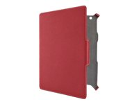 Belkin Formed Folio Premier - Fodral för surfplatta - polyuretanläder - röd F8N764CWC01