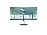 AOC Value-line CU34V5C/BK - V5 series - LED-skärm - böjd - 34" CU34V5C/BK