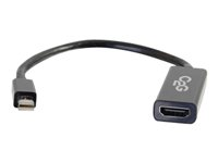 C2G Mini DisplayPort 1.1 Male to HDMI Female Adapter Cable with Audio - Videokort - Mini DisplayPort hane till HDMI hona - svart 81306