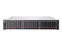 HPE Modular Smart Array 1040 Dual Controller SFF Storage - Hårddiskarray - iSCSI (10 GbE) (extern) - kan monteras i rack - 2U E7W04A