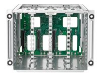 HPE 8SFF x1 U.3 BC Mid Tray Basic Drive Cage Kit - Hållare för lagringsenheter - 2.5" - för ProLiant DL385 Gen10 Plus V2, DL385 Gen10 Plus V2 Base, DL385 Gen10 Plus V2 Entry (2.5") P39600-B21