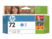 HP 72 - 130 ml - cyan - original - DesignJet - bläckpatron - för DesignJet T1100, T1100ps, T1200, T1200ps, T1300, T610, T620, T770, T790 C9371A