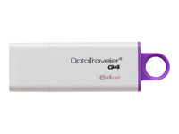 Kingston DataTraveler G4 - USB flash-enhet - 64 GB - USB 3.0 - violett DTIG4/64GB