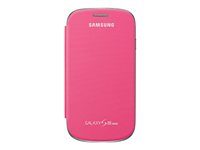 Samsung EFC-1M7F - Vikbart fodral för mobiltelefon - plast, konstläder - rosa - för Galaxy S III Mini EFC-1M7FPEGSTD