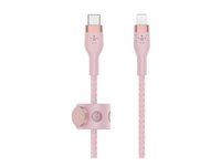 Belkin BOOST CHARGE - Lightning-kabel - 24 pin USB-C hane till Lightning hane - 2 m - rosa CAA011BT2MPK