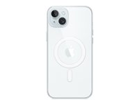 Apple - Baksidesskydd för mobiltelefon - MagSafe-kompatibilitet - polykarbonat - klar - för iPhone 15 Plus MT213ZM/A