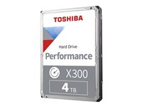Toshiba X300 Performance - Hårddisk - 4 TB - inbyggd - 3.5" - SATA 6Gb/s - 7200 rpm - buffert: 256 MB HDWR440UZSVA