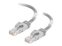 C2G Cat6 Booted Unshielded (UTP) Network Patch Cable - Patch-kabel - RJ-45 (hane) till RJ-45 (hane) - 3 m - UTP - CAT 6 - formpressad, hakfri, tvinnad - grå 83369