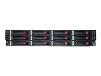 HPE LeftHand P4500 G2 MDL SAS Storage System - Hårddiskarray - 24 TB - 12 fack ( SAS-2 ) - 12 x HDD 2 TB - DVD-ROM - iSCSI (extern) - kan monteras i rack AX704B