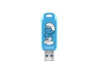SanDisk Smurfs - Brainy Smurf Edition USB flash-enhet - 64 GB - USB 3.2 Gen 1 SDCZIS-064G-G46