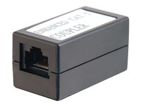 C2G In-line Modular Coupler - Kopplingsdon för telefon - RJ-45 (hona) till RJ-45 (hona) - CAT 5e - svart 81556