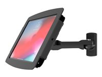 Compulocks iPad Pro 12.9" (3-6th Gen) Space Enclosure Swing Wall Mount - Hölje - Antistöld - för surfplatta - låsbar - höggradig aluminium - svart - skärmstorlek: 12.9" - väggmonterbar, monterbar på ytor, bänkskiva - för Apple 12.9-inch iPad Pro 827B299PSENB