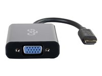 C2G HDMI Mini to VGA and Audio Adapter Converter Dongle - Videokonverterare - HDMI - VGA - svart 80504