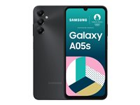 Samsung Galaxy A05s - 4G pekskärmsmobil - dual-SIM - RAM 4 GB / Internal Memory 64 GB - microSD slot - LCD-skärm - 6.7" - 2400 x 1080 pixlar - 3 st. bakre kameror 50 MP, 2 MP, 2 MP - front camera 13 MP - svart SM-A057GZKUEUB