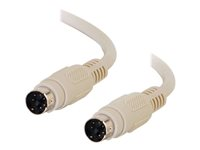 C2G - Kabel för tangentbord/mus - PS/2 (hane) till PS/2 (hane) - 2 m 81485