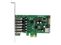 StarTech.com PCI Express USB 3.0-kort med 7 portar - standard- och lågprofilsdesign - USB-adapter - PCIe 2.0 - USB, USB 2.0, USB 3.0 - för P/N: ST1030USBM, ST7300USBME PEXUSB3S7