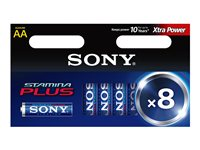 Sony Stamina Plus AM3-M8D - Batteri 8 x AA-typ - alkaliskt AM3M8D