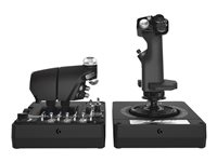 Logitech X56 H.O.T.A.S. - Joystick och spjäll - kabelansluten - för PC 945-000059