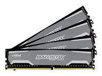 Ballistix Sport - DDR4 - sats - 16 GB: 4 x 4 GB - DIMM 288-pin - 2400 MHz / PC4-19200 - CL16 - 1.2 V - ej buffrad - icke ECC BLS4C4G4D240FSA