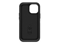 OtterBox Defender Series - ProPack Packaging - baksidesskydd för mobiltelefon - robust - polykarbonat, syntetiskt gummi, 50 % återvunnen plast - svart - för Apple iPhone 13 mini 77-84373