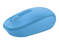 Microsoft Wireless Mobile Mouse 1850 - Mus - höger- och vänsterhänta - optisk - 3 knappar - trådlös - 2.4 GHz - trådlös USB-mottagare - cyanblå U7Z-00057