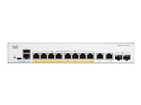 Cisco Catalyst 1300-8FP-2G - Switch - L3 - Administrerad - 8 x 10/100/1000 (PoE+) + 2 x combo Gigabit SFP/RJ-45 - rackmonterbar - PoE+ (120 W) C1300-8FP-2G