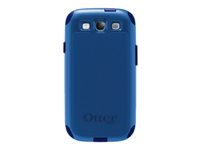 OtterBox Commuter Samsung GALAXY S III - Baksidesskydd för mobiltelefon - silikon, polykarbonat - Havsblå, natthimmel, night blue - för Samsung Galaxy S III 77-21708