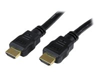 StarTech.com 1.5m High Speed HDMI Cable - Ultra HD 4k x 2k HDMI Cable - HDMI to HDMI M/M - 5 ft HDMI 1.4 Cable - Audio/Video Gold-Plated (HDMM150CM) - HDMI-kabel - HDMI hane till HDMI hane - 1.5 m - dubbelt skärmad - svart - för P/N: MSTCDP122HD HDMM150CM