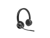 HP Poly Savi 7420 OFFICE - Savi 7400 series - headset - på örat - DECT / Bluetooth - trådlös - svart - Certifierad för Microsoft-teams 8L574AA#ABB