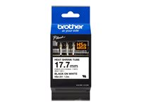 Brother HSe-241 - Svart på vitt - Rulle (1,8 cm x 1,5 m) 1 rulle (rullar) rör - för P-Touch PT-D800W, PT-E100VP, PT-E500VP, PT-E550WSP, PT-E550WVP, PT-H101TB, PT-H500 HSE241
