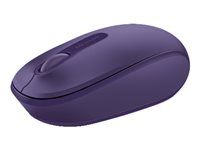 Microsoft Wireless Mobile Mouse 1850 - Mus - höger- och vänsterhänta - optisk - 3 knappar - trådlös - 2.4 GHz - trådlös USB-mottagare - pantonelila U7Z-00044