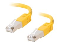 C2G Cat5e Booted Shielded (STP) Network Patch Cable - Patch-kabel - RJ-45 (hane) till RJ-45 (hane) - 4 m - STP - CAT 5e - formpressad - gul 83813