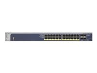 NETGEAR M4100-24G-PoE+ - Switch - L2+ - Administrerad - 24 x 10/100/1000 (PoE+) + 4 x kombinations-SFP - skrivbordsmodell, rackmonterbar - PoE+ GSM7224P-100NES