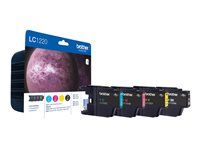 Brother LC1220VALBP - 4-pack - svart, gul, cyan, magenta - original - blister - bläckpatron - för Brother DCP-J525, DCP-J725, DCP-J925, MFC-J430, MFC-J625, MFC-J825; MyMio MFC-J825 LC1220VALBP